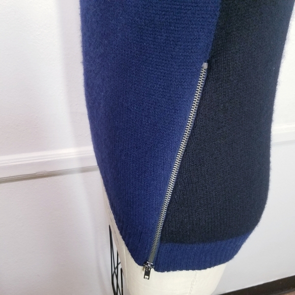 🌸 360 Sweater | 100% Cashmere Color Block Sweater S - Picture 8 of 12